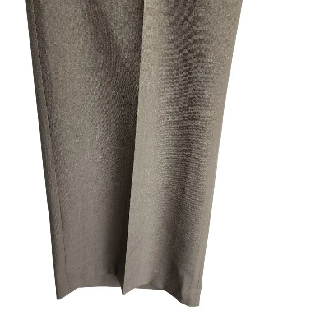 ​Haggar E-Clo Stria Dress Pants Men 40x29 Taupe Brown Classic Fit NWT Repreve